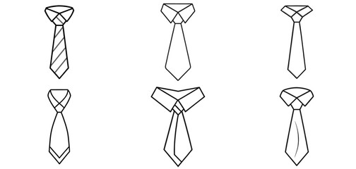 Tie Outline Coloring Page Printable Line Art Drawing