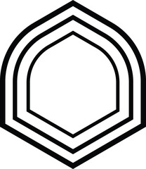 Logo silhouette vector style with white background