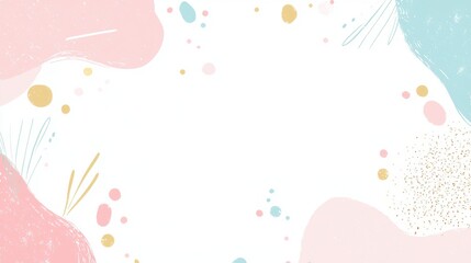 Abstract Colorful Background with Soft Shapes and Light Textures