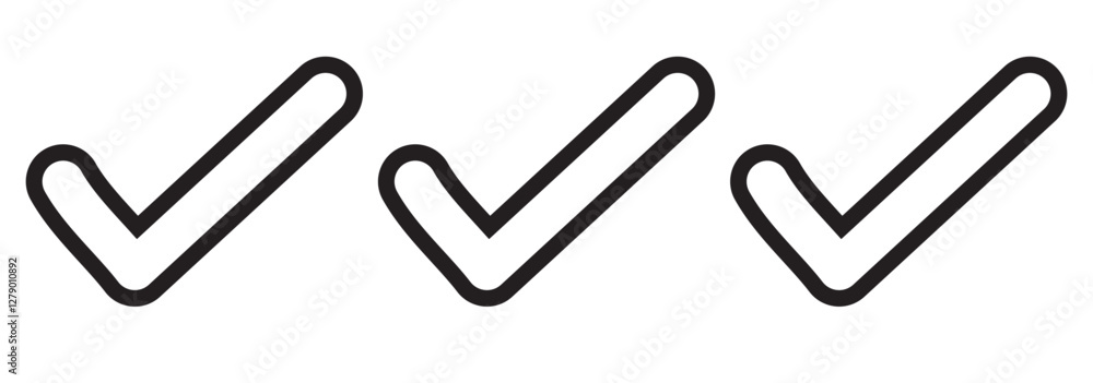 Poster green tick and red cross checkmarks. right or wrong icons. checkmark and x mark icon for apps and we