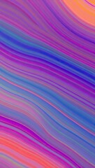 Abstract colorful lines and curves, blue and smooth gainy texture, Mobile phone wallpaper 9:16