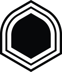 Logo silhouette vector style with white background