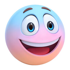 Fototapeta premium 3D icon Emotion Happy face