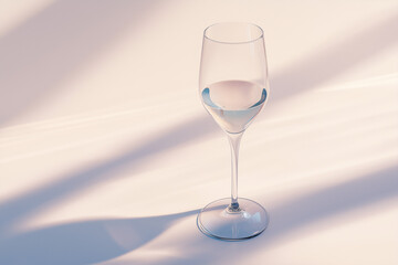 Fototapeta premium Glass of water on a soft background