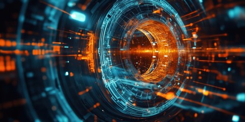 A dynamic shot of a radiology machine in action, capturing precise images in a clinical setting