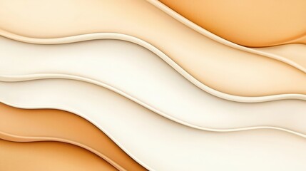Obraz premium Textured Abstract Background with Smooth Curves and Gradients in Warm Tones and Neutral Shades