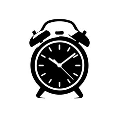 simple alarm clock logo icon