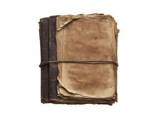 Old vintage book on a isolated on white background. old antique book