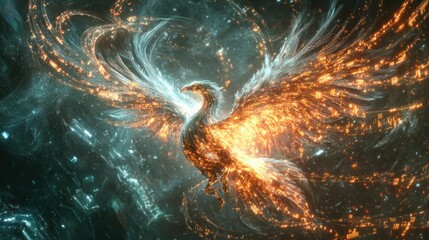 Fiery Phoenix: A Digital Masterpiece