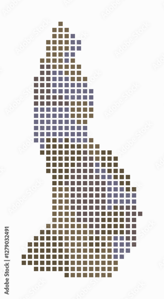Poster liechtenstein dotted map. digital style map of the country on white background. liechtenstein shape 