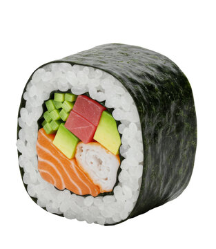 Sushi Japanese food, dish of vinegared rice and other ingredients, such as seafood, vegetables, or eggs, transparent, png