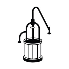 vector illustration of a can opener