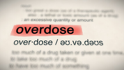 A close-up of the word 