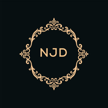 NJD creative minimalist letter logo.