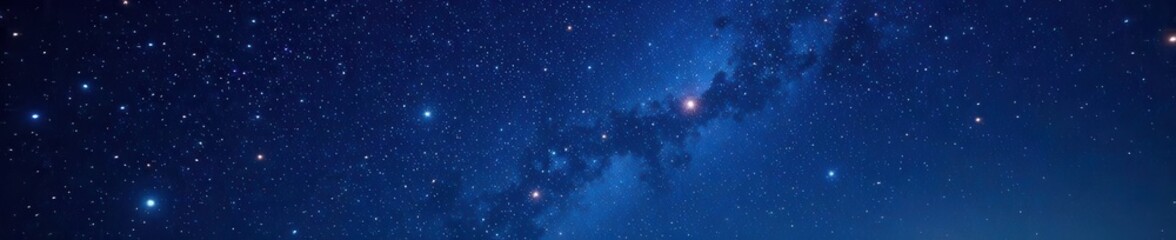 Fototapeta premium Twinkling starry sky with constellations shining bright, astronomical objects, galaxy