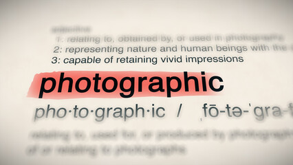 A close-up of the word 