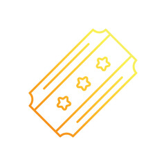 Party Ticket vector icon