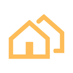 A vector illustration of a house logo icon, isolated on a white background in PNG format. Perfect for real estate, construction, home design, and branding projects.

