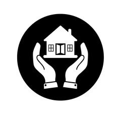 A vector illustration of a house logo icon, isolated on a white background in PNG format. Perfect for real estate, construction, home design, and branding projects.

