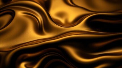 Fototapeta premium Luxurious Gold Silk Drape Abstract Background Image