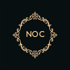 NOC Letter Initial Logo Design Template Vector Illustration © SAHINAKHANOM