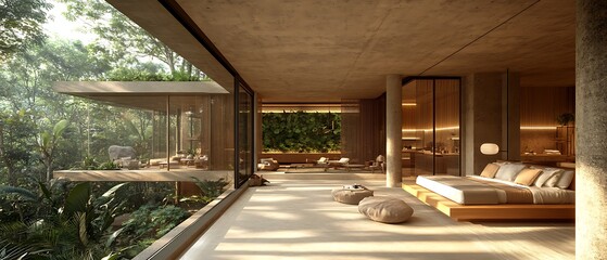 79. Experience the allure of simplicity in this gently lit spa bedroom, designed to cultivate stillness and serenity. The plush bed stands out against pure white surfaces, highlighting cozy 