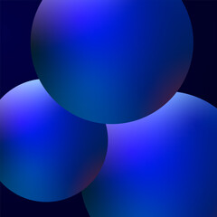 Colorful Blue Gradient Circle Background. Abstract Business Wallpaper. Vibrant. Vector Illustration
