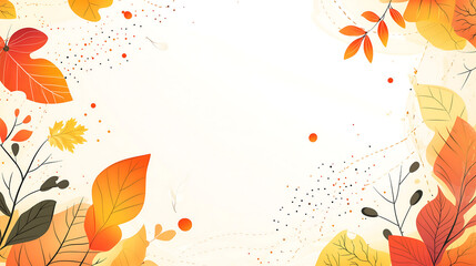 Fototapeta premium Elegant Autumn Floral Background with Red and Black Leaves – Ideal for Invitations, Seasonal Design & Branding, graphic design, seasonal marketing, website backgrounds, social media templates,