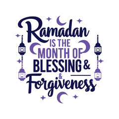 Divine Ramadan Beautiful Islamic Typography Quote Design
