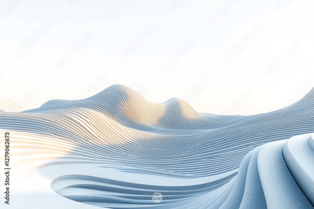 Poster abstract geometric white background, abstract white background with wavy lines and soft shapes, suit