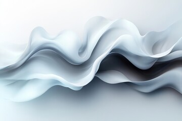Fototapeta premium abstract geometric white background, Abstract white background with wavy lines and soft shapes, suitable for the design of business elegant and modern designs that convey luxury and sophistication