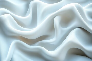 Obraz premium abstract geometric white background, Abstract white background with wavy lines and soft shapes, suitable for the design of business elegant and modern designs that convey luxury and sophistication