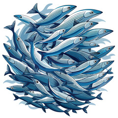 Render a breathtaking image of a massive, dense shoal of herring moving in coordinated motion, showcasing their shimmering scales and the underwater environment.