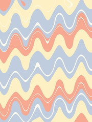 Blue yellow doodle abstract background. Illustration for banner, poster, card