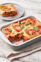 Tempeh and Vegetable Lasagne