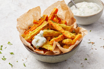 Curried Oven Vegetables with Lemon Dip