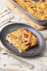 Tempeh and Potato Gratin