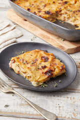 Tempeh and Potato Gratin