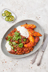 Sweet Potato and Bean Chilli