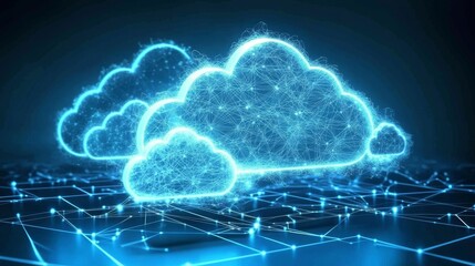 Obraz premium Organizations leverage cloud computing for enhanced efficiency and scalability.