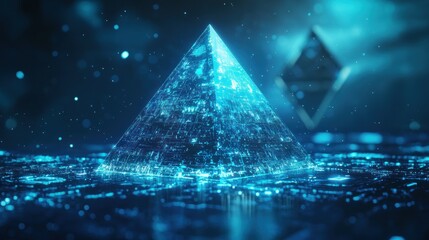 Digital Pyramid: A Futuristic Vision of Ancient Power