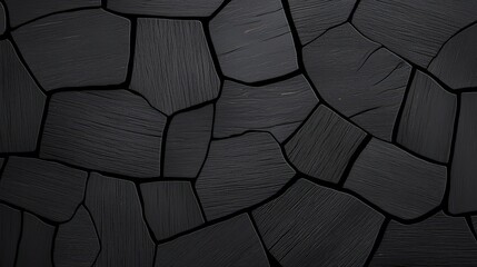 Dark Textured Background of Polished Stone Surface with Irregular Shapes and Lines