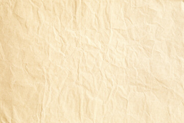 Brown crumpled paper texture background