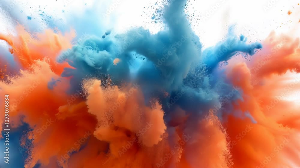 Poster vibrant color burst explosion: dynamic animated graphic design element. perfect for motion graphics,