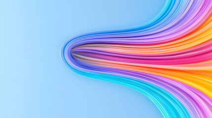 Colorful abstract ribbons swirl background design