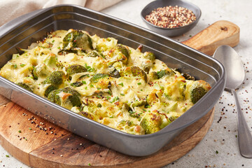 Potato Broccoli and Quinoa Bake