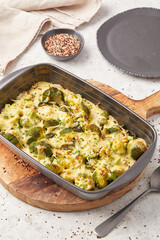 Potato Broccoli and Quinoa Bake