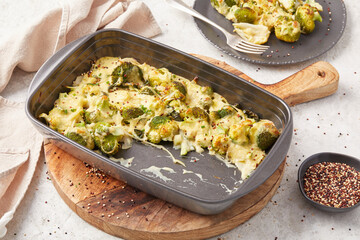 Potato Broccoli and Quinoa Bake