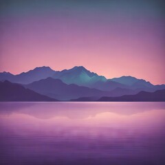 Dawn's sunrise and evening's sunset paint the mountain lake landscape with vibrant sky reflections