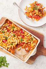 White Bean and Pepper Bake